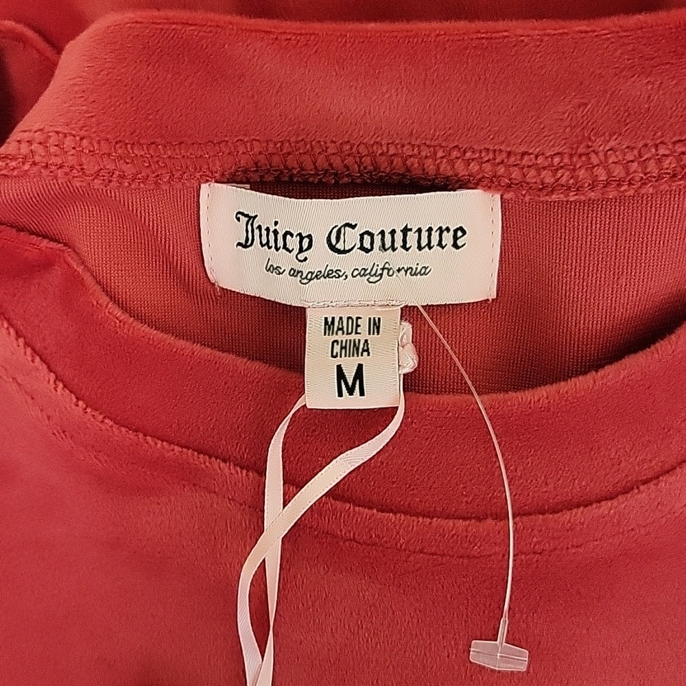 Juicy Couture Red Velour Tracksuit Set, Women's Medium. Indie Sleeze Comfy - Picture 2 of 6